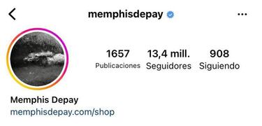 Memphis borra al Barça de su descripción de Instagram