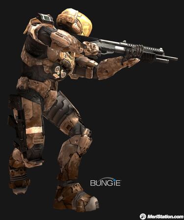 Halo 3, armaduras y armas en artworks