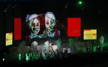 Uno de los eventos durante la ceremonia de apertura de los XXIII Juegos Centroamericanos, que tuvo a Shakira como artista principal.