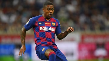 Malcom recibe un bal&oacute;n durante el encuentro de pretemporada entre Barcelona y Chelsea. 