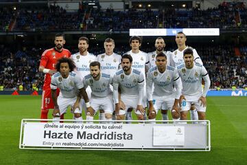 Equipo del Real Madrid.