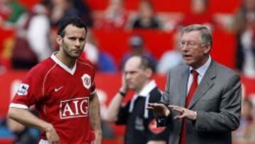 Ferguson junto a Ruan Giggs, su jugador fetiche.