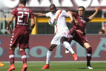 Ibarbo muestra buen nivel en su reaparición con la Roma que es tercera en Italia con 57 puntos.