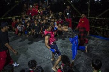 En Java (Indonesia), los estudiantes de un internado islámico entran en el ring donde los luchadores golpean y patean a sus oponentes hasta que uno de los combatientes lance una toalla o el árbitro detenga la pelea o cuando haya sangre. Nació en los 60 como una solución para resolver las disputas entre bandas callejeras. Cada pelea dura cuatro minutos donde luchan utilizando técnicas mezcladas del Pencak Silat, del boxeo, de la lucha libre y del Karate, las técnicas mí­sticas están estrictamente prohibidas.  