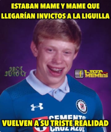 Los memes no se olvidan de la derrota de Cruz Azul ante Necaxa