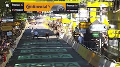 Un espontáneo salta en el esprint final y lo que hace el de seguridad ya es historia de este Tour
