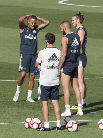 Gareth Bale, Mariano y Benzema. 