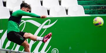 Yeray Cabanzón, del Racing, en El Sardinero.