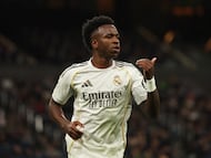 Vinicius durante un partido de Liga.