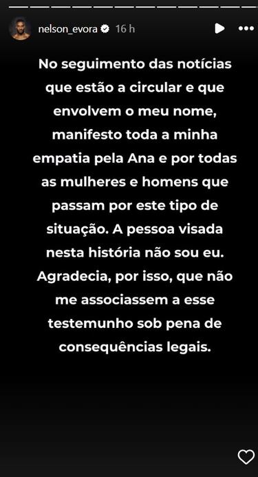 Nelson ?vora, expareja de Ana Peleteiro, se desvincula de la denuncia de abusos sexuales: Toda mi empata