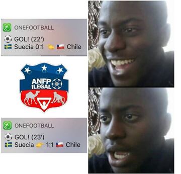 Los memes que dejó el partido de Chile.