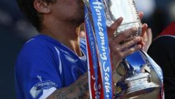 <strong>DOBLETE.</strong> El Rangers logró el doblete en Escocia.