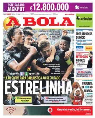 Portadas de la prensa deportiva