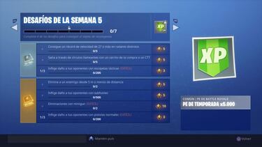 Fortnite Battle Royale: Desafíos de la Semana 5 de la Temporada 6