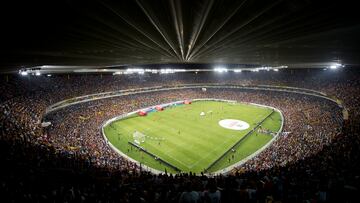 Fotografía panorámica del Estadio Jalisco previo a un partido de Liga.