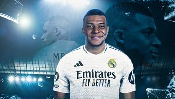 Montaje del Real Madrid con Mbappé.