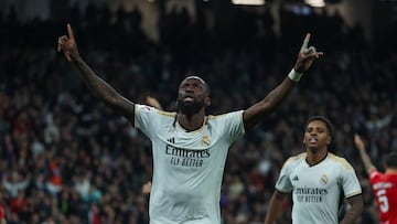 Antonio Rüdiger heads in the only goal as Real Madrid edge out Mallorca on Vinícius Júnior’s return from injury.