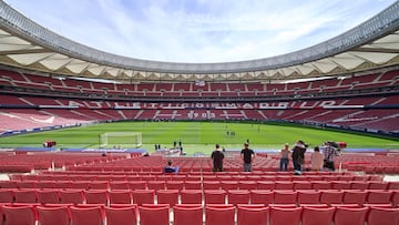 Panorámica interior del Metropolitano. Instalará un anillo LED en su cubierta.