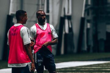 Millonarios entrenó en el Nicholson Fieldhouse de la UCF antes de enfrentar al Everton en Orlando por la Florida Cup.