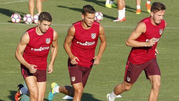 Vrsaljko, Lucas y Sa&uacute;l.