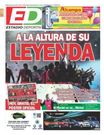 Portadas de la prensa deportiva