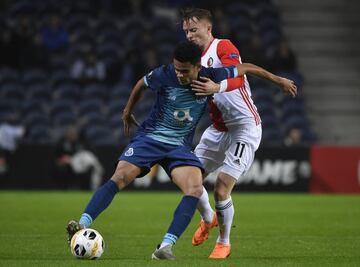 Luis Díaz anotó en la última victoria de su equipo por la Europa League. 