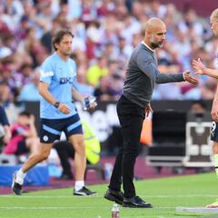 Guardiola: “Hace una semana Haaland no podía adaptarse, ahora está junto a Cristiano”