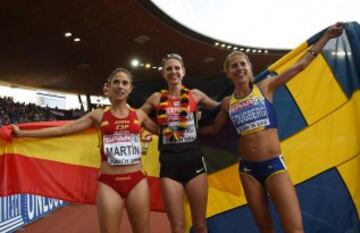 La alemana Antje Möldner-Schmidt se impuso a la gran favorita, la sueca Charlotta Fougbertg. Diana Martín hizo su mejor marca personal: 9:30.70 y consiguió el bronce