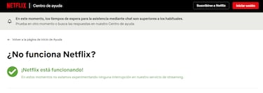 Netflix caído: cuándo volverá a funcionar y por qué no puedes ver pelis y series en streaming
