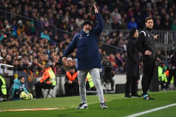 El entrenador del Sevilla, Jorge Sampaoli, en un momento del partido.