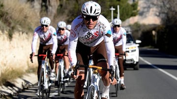El ciclista belga Greg Van Avermaet, durante una concentración de pretemporada del AG2R-Citröen.