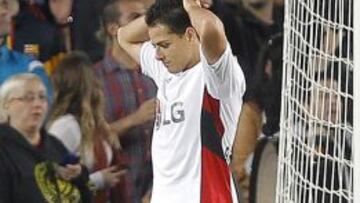 Javier Hern&aacute;ndez fall&oacute; el que hubiera sido el 2-0 a favor del Bayer Leverkusen sobre el Barcelona en el Camp Nou.