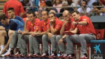 Scariolo, en el banquillo de España.