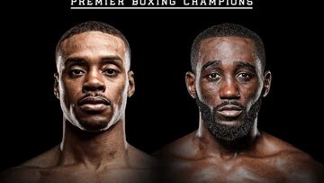 Cartel de la unificación del peso welter entre Errol Spence Jr. y Terence Crawford.