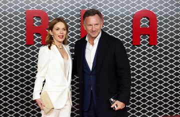 Christian Horner, de Red Bull y su mujerGeri Halliwell-Horner.