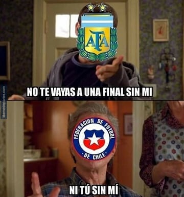 Mira los mejores memes que dejó el Chile-Argentina