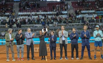 Carlos Costa, David Nalbandián, Ion Tiriac, José Luis Martínez-Almeida, Feliciano López, Marc López, Carlos Moyá y Rafa Nadal.