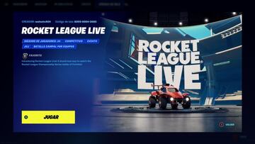 El c&oacute;digo del mapa Creativo Rocket League Live es 8205-6994-2065