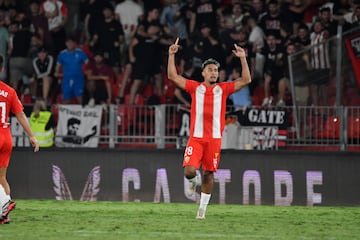 Rachad celebra su gol al Eibar.