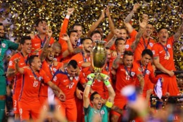 Así festejó la Roja su título Centenario