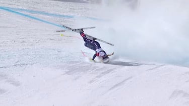 Secuencia de la caída de Lindsey Vonn.