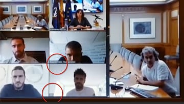 El de Piqué en plan 'colega', el de Carvajal no se entiende... los 'nicks' de la reunión con Simón y el ministro