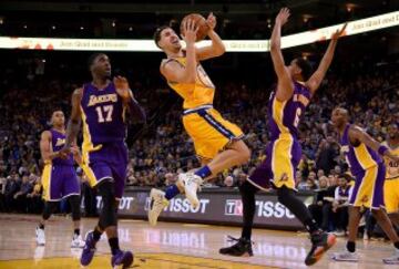 Klay Thompson y Jordan Clarkson.