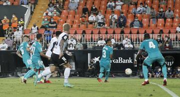 1-0. Hugo Duro marca el primer gol.