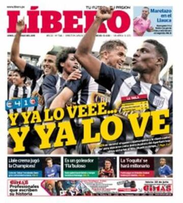 Portadas de la prensa deportiva