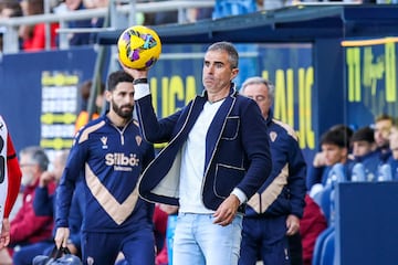 Gaizka Garitano en la tarde de hoy frente al Levante.