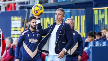 Gaizka Garitano en la tarde de hoy frente al Levante.
