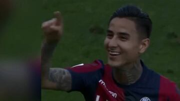 Este remate de Pulgar postula a gol de la temporada en Bologna
