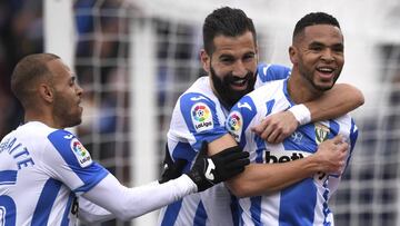10/02/19 PARTIDO PRIMERA DIVISION JORNADA 23 LEGANES BETIS GOL 1-0 ALEGRIA EN NESYRI ALEGRIA