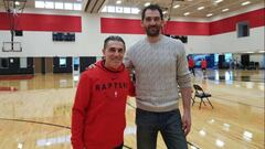 Sergio Scariolo y Jorge Garbajosa, reunidos en Toronto